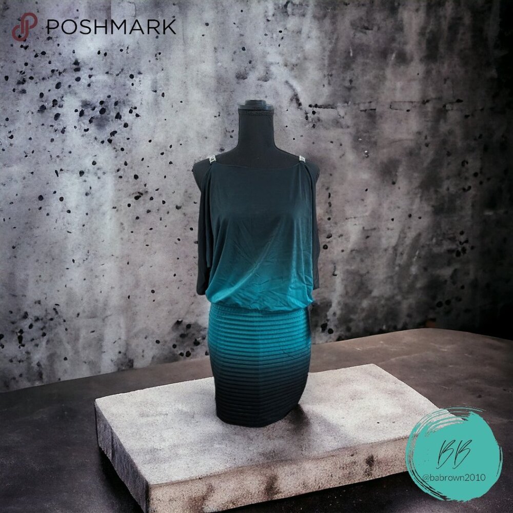 NWT Green and Black Ombre Dress